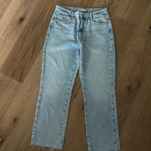 Zara raw hem jeans